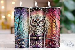 Owl 20oz Tumbler Wrap Sublimation Product Image 1