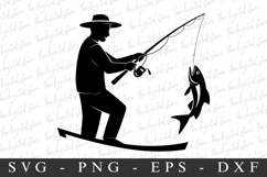Fisherman SVG | SVG Cut files | Cricut Product Image 1