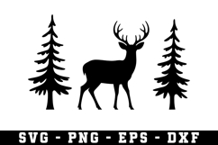 Deer Svg | Forest Svg | Svg Cut File Product Image 1