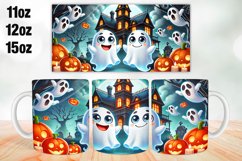 Halloween House Mug Wrap Sublimation 11oz, 12oz, 15oz Product Image 1