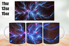 Abstract Waves Mug Wrap Sublimation 11oz, 12oz, 15oz Product Image 1