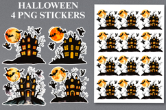 Halloween house Stickers Png | Printable Product Image 1
