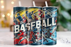 Baseball Tumbler Wrap | Sublimation | Tumblers Product Image 1
