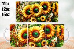 Sunflowers Mug Wrap Sublimation 11oz, 12oz, 15oz Product Image 1