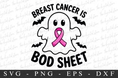 Breast Cancer Is Bod Sheet PNG | Breast Cancer Awareness Png Product Image 1