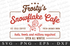 Frosty&#039;s Snowflack Cafe Clipart PNG | Christmas Png Product Image 1