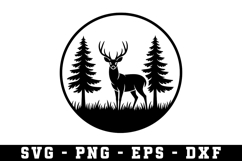 Deer Svg | Forest Svg | Svg Cut File Product Image 1
