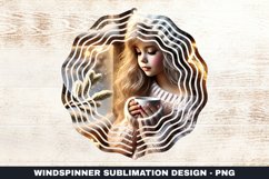 Christmas Girl Wind Spinner Sublimation Design Product Image 1