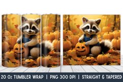 Fall Tumbler Wrap | Pumpkin | Fall | Halloween | Sublimation Product Image 1