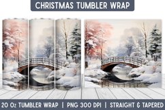Christmas Tumbler Wrap | Christmas Sublimation | Tumbler Product Image 1