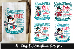 4 Retro Christmas Kitchen Towel PNG Sublimation Product Image 1