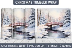 Christmas Tumbler Wrap | Christmas Sublimation | Tumbler Product Image 1