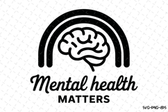 Mental Health Matters Svg | Svg Cut Files | Cricut Product Image 1