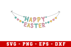 Happy Easter Svg Design | Easter Svg cut files Product Image 1
