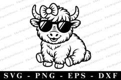 Highland cow SVG | SVG Cut files | Cricut Product Image 1