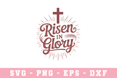 Risen Svg | SVG Cut files | Cricut Product Image 1