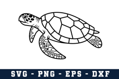 Turtle Svg Design | Svg Cut Files | Digital Download Product Image 1