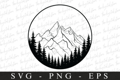 Mountains svg | Svg cut file | Cricut Product Image 1