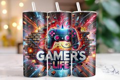 Gamer&#039;s life Tumbler Wrap | Sublimation | Tumblers Product Image 1