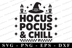 Hocus Pocus &amp; Chill Svg | Halloween Svg Product Image 1