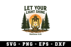 Let Light Shine Svg| SVG Cut files | Cricut Product Image 1