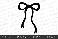 Black Bow Ribbon SVG | SVG Cut files | Cricut Product Image 1