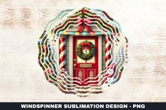Christmas Wind Spinner Sublimation Design Product Image 1