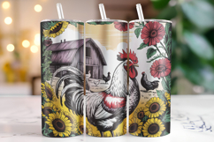 Rooster Tumbler Wrap | Sublimation | Tumblers Product Image 1