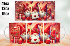 Happy Valentine Day Mug Wrap Sublimation 11oz, 12oz, 15oz Product Image 1