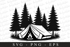 Campfire Svg | Camping Svg | Svg Cut Files Product Image 1