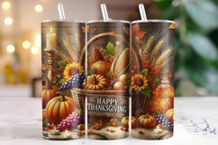 Happy Thanksgiving Tumbler Wrap | Sublimation | Tumblers Product Image 1