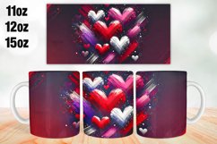Happy Valentine Day Mug Wrap Sublimation 11oz, 12oz, 15oz Product Image 1