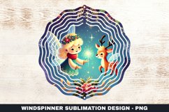 Christmas Wind Spinner Sublimation Design Product Image 1