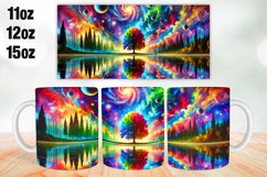 Colorful Landscape Mug Wrap Sublimation 11oz, 12oz, 15oz Product Image 1