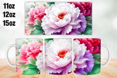Flowers Mug Wrap Sublimation 11oz, 12oz, 15oz Product Image 1