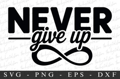 Never Give Up PNG | Breast Cancer Awareness Png Product Image 1