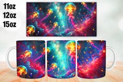 Jellyfish Mug Wrap Sublimation 11oz, 12oz, 15oz Product Image 1