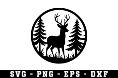 Deer Svg | Forest Svg | Svg Cut File Product Image 1