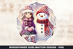 Christmas Wind Spinner Sublimation Design Product Image 1