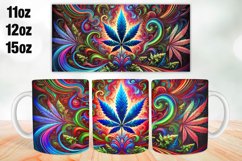 Marijuna Mug Wrap Sublimation 11oz, 12oz, 15oz Product Image 1