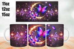 Butterfly Mug Wrap Sublimation 11oz, 12oz, 15oz Product Image 1