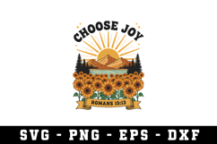 Choose Joy Svg| SVG Cut files | Cricut Product Image 1