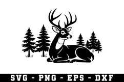 Deer Svg | Forest Svg | Svg Cut File Product Image 1