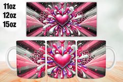 Happy Valentine Day Mug Wrap Sublimation 11oz, 12oz, 15oz Product Image 1