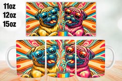 Dogs Mug Wrap Sublimation 11oz, 12oz, 15oz Product Image 1