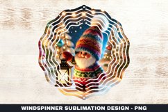 Christmas Wind Spinner Sublimation Design Product Image 1