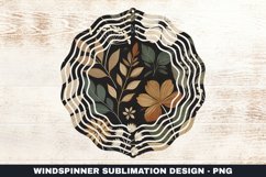 Flowers Wind Spinner Sublimation Design Product Image 1