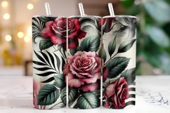 Rose Flowers Tumbler Wrap | Sublimation | Tumblers Product Image 1
