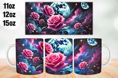 Flowers Mug Wrap Sublimation 11oz, 12oz, 15oz Product Image 1