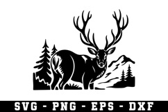 Deer Svg | Forest Svg | Svg Cut File Product Image 1